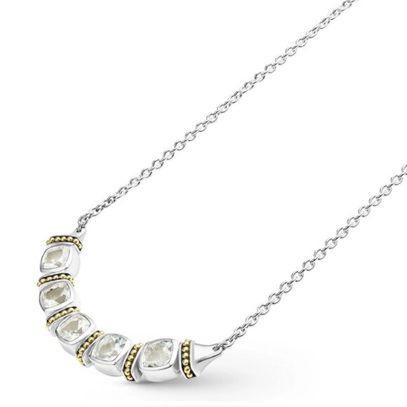 Lagos Rittenhouse Five Station White Topaz Necklace - Picture 14 of 16